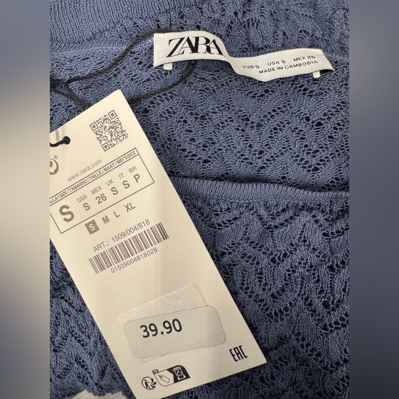 Zara pointelle knit cropped sweater - Picture 10 of 10